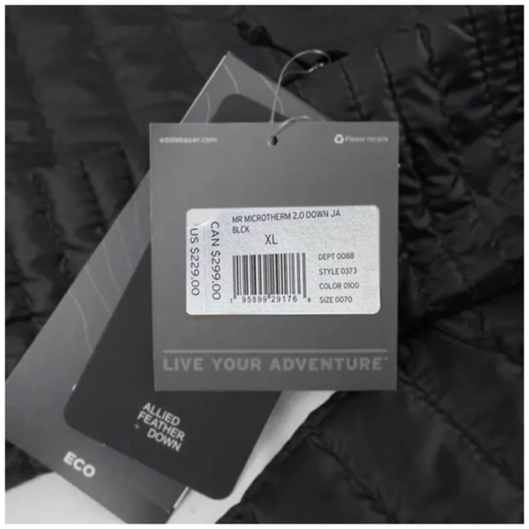 EDDIE BAUER • Black MicroTherm 2.0 Down Jacket - Picture 5 of 5